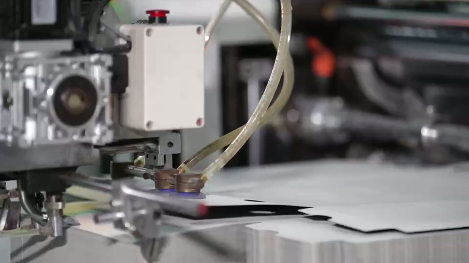 Factory production line from supplied HUVIA footage